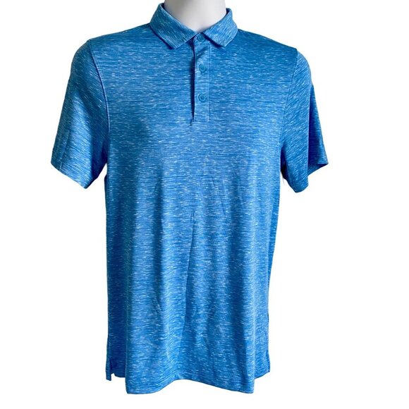 Champion Duo Dry Stretch Polo Shirt Men's Small UV Protection 50+ Blue NEW NWT - Picture 2 of 9